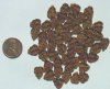 50 10x8mm Dark Topaz Leaf